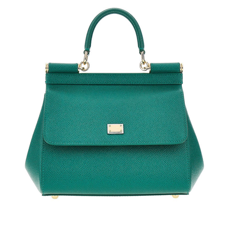 Dolce&gabbana Dolce&Gabbana Sicily Dauphine Leather Bag Green - World Class Fashion