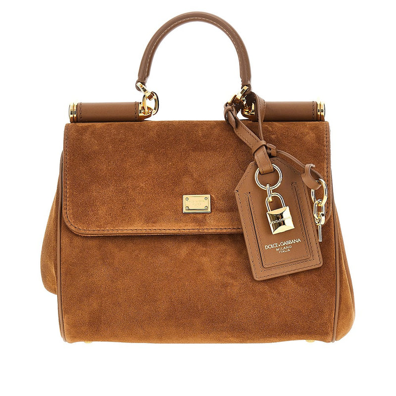 Dolce&gabbana Dolce&gabbana My Sicily Suede Leather Bag Brown - World Class Fashion