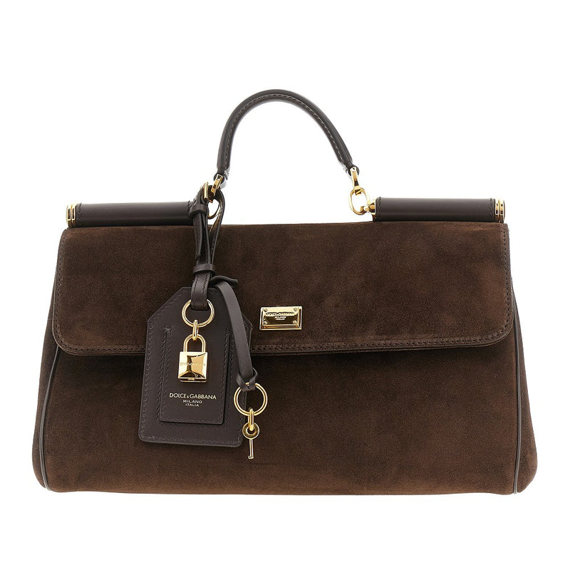Dolce&gabbana Dolce&Gabbana My Sicily Suede Leather Handbag Brown - World Class Fashion