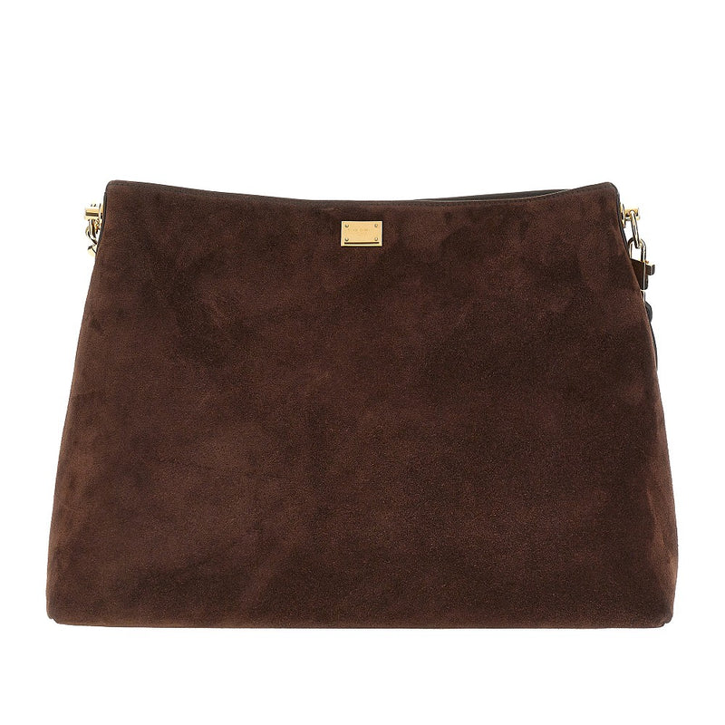Dolce&gabbana Dolce&Gabbana Vittoria Suede Leather Bag Brown - World Class Fashion