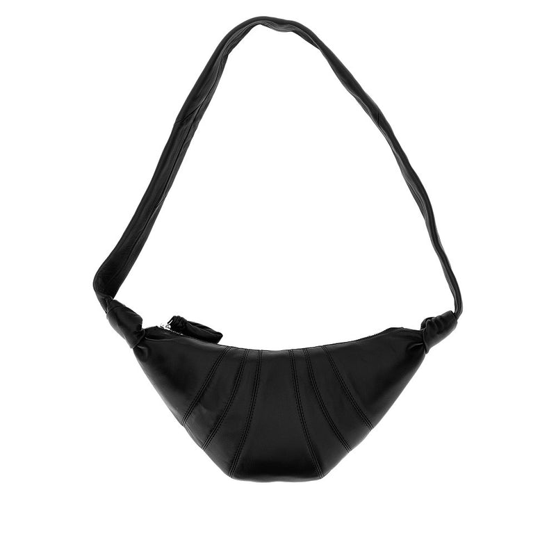 Lemaire Lemaire Nappa Leather Small 'Croissant' Bag Black - World Class Fashion