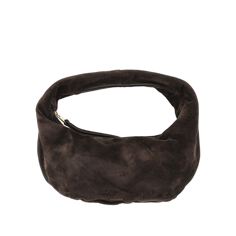 Khaite Khaite Olivia Suede Leather Mini Bag Brown - World Class Fashion