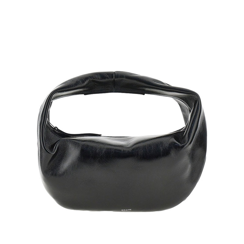 Khaite Khaite Medium Olivia Leather Hobo Bag Black - World Class Fashion