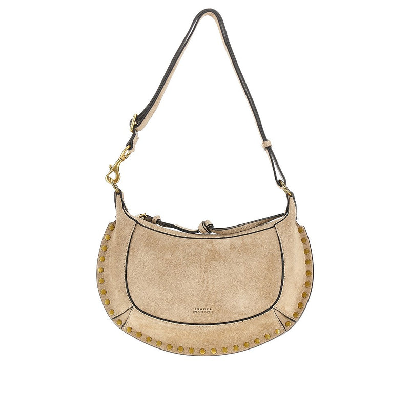 Isabel Marant Isabel Marant Oskan Moon Suede Leather Bag Beige - World Class Fashion