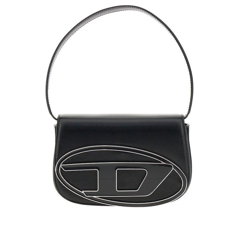 Diesel Diesel Leather 1DR Shoulder Bag Black - World Class Fashion