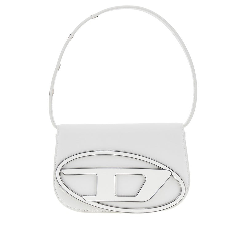 Diesel Diesel Leather '1DR' Shoulder Bag White - World Class Fashion