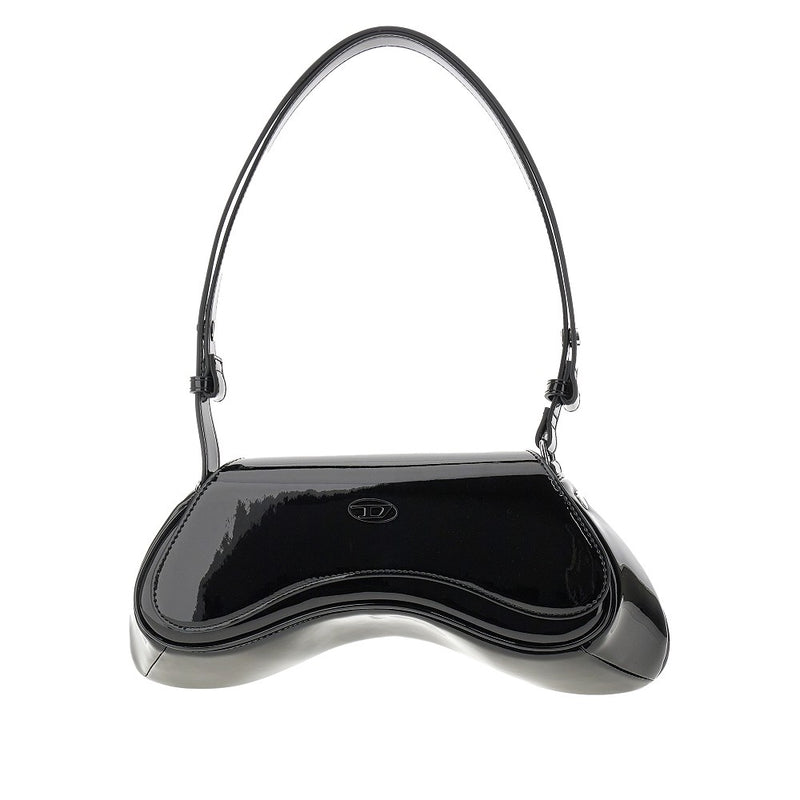 Diesel Diesel Glossy Faux Leather 'Play' Bag Black - World Class Fashion