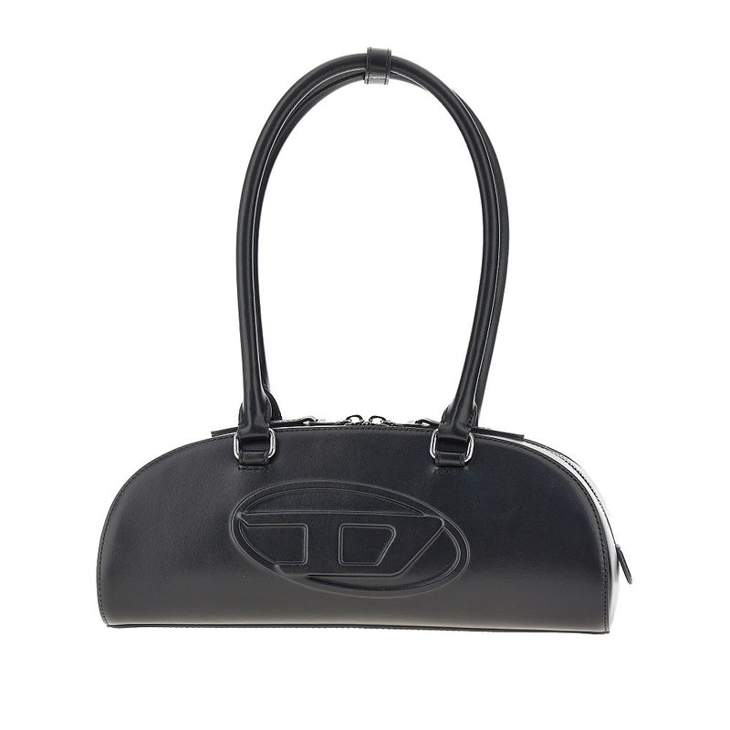 Diesel Diesel 1DR Dome Leather Bowling Bag Black - World Class Fashion