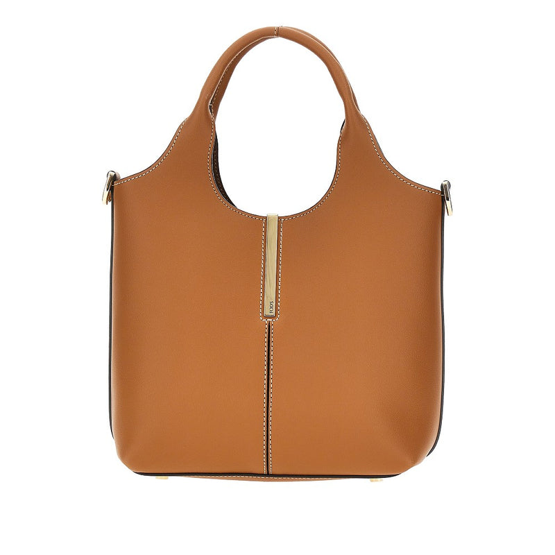 Tods Tods Leather Mini Tote Shopping Bag Brown - World Class Fashion