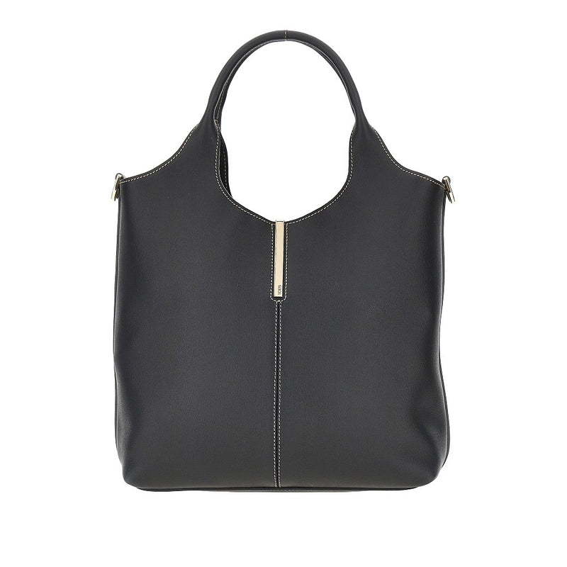Tods Tods Leather Small Tote Bag Black Women - World Class Fashion