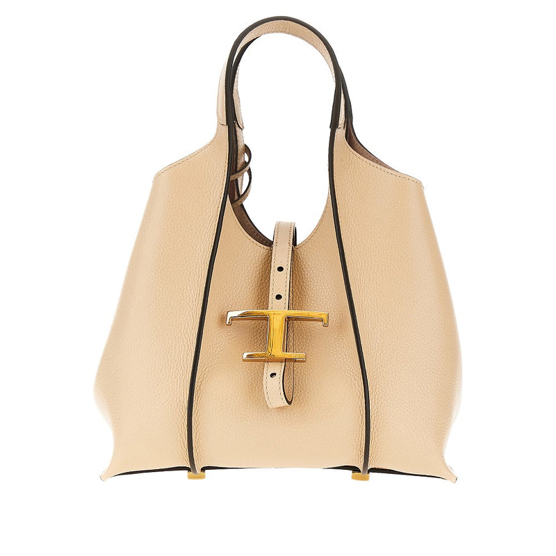 Tods Tods Mini 'T Timeless' Shopping Bag Beige - World Class Fashion