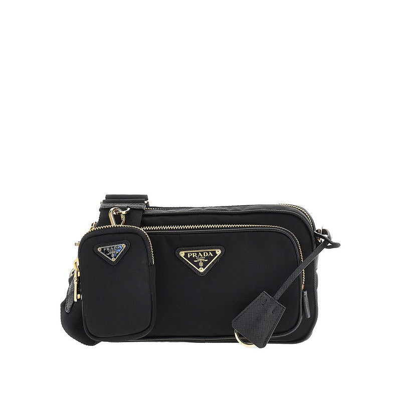 Prada Prada Re-Nylon Mini Crossbody Bag Black - World Class Fashion