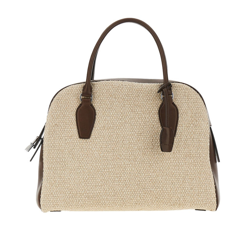 The Row The Row India 12.00 Canvas Leather Bag Brown - World Class Fashion