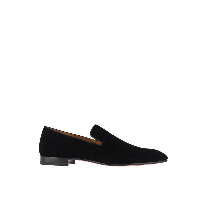 Christian Louboutin Christian Louboutin Dandelion Velvet Loafers Black - World Class Fashion