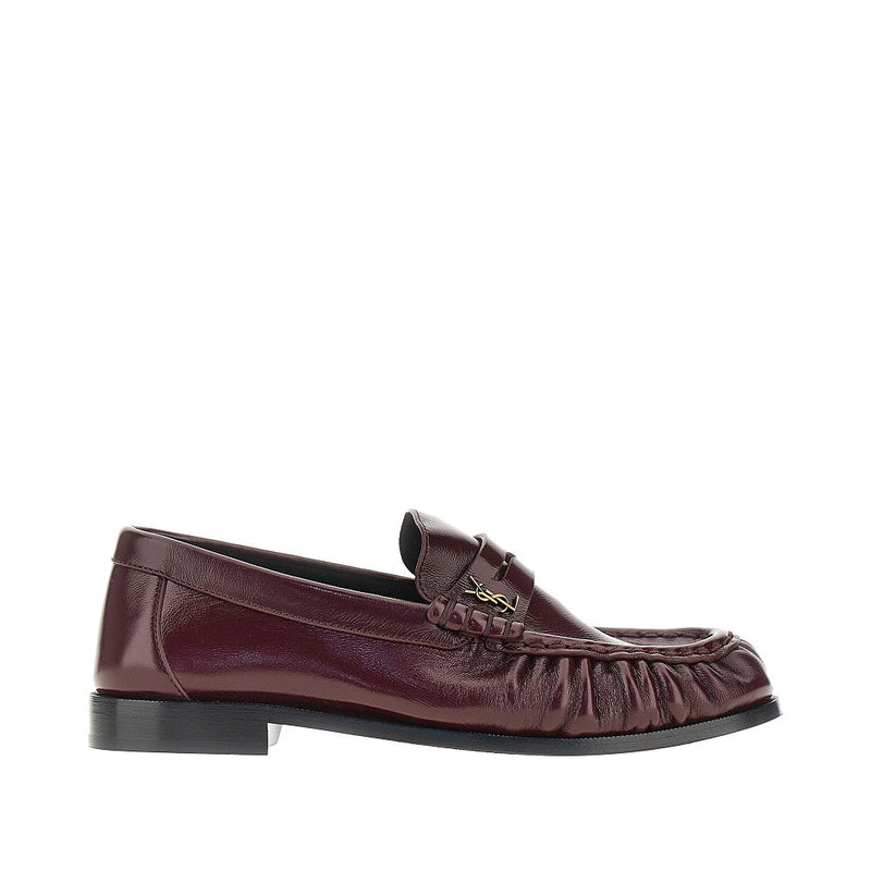 Saint Laurent Saint Laurent Leather Loafers Red Women - World Class Fashion