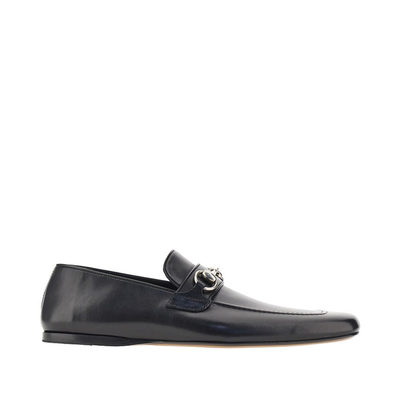 Gucci Gucci Leather Loafers with Horsebit Black Men - World Class Fashion
