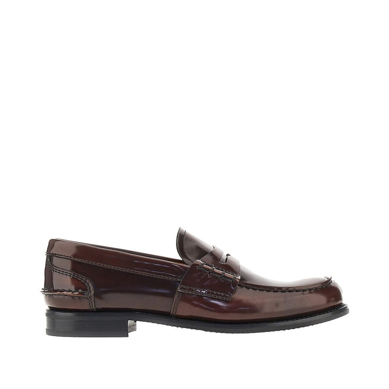 Church Church 'Pembrey W5' Fumé Polished Leather Loafers - World Class Fashion