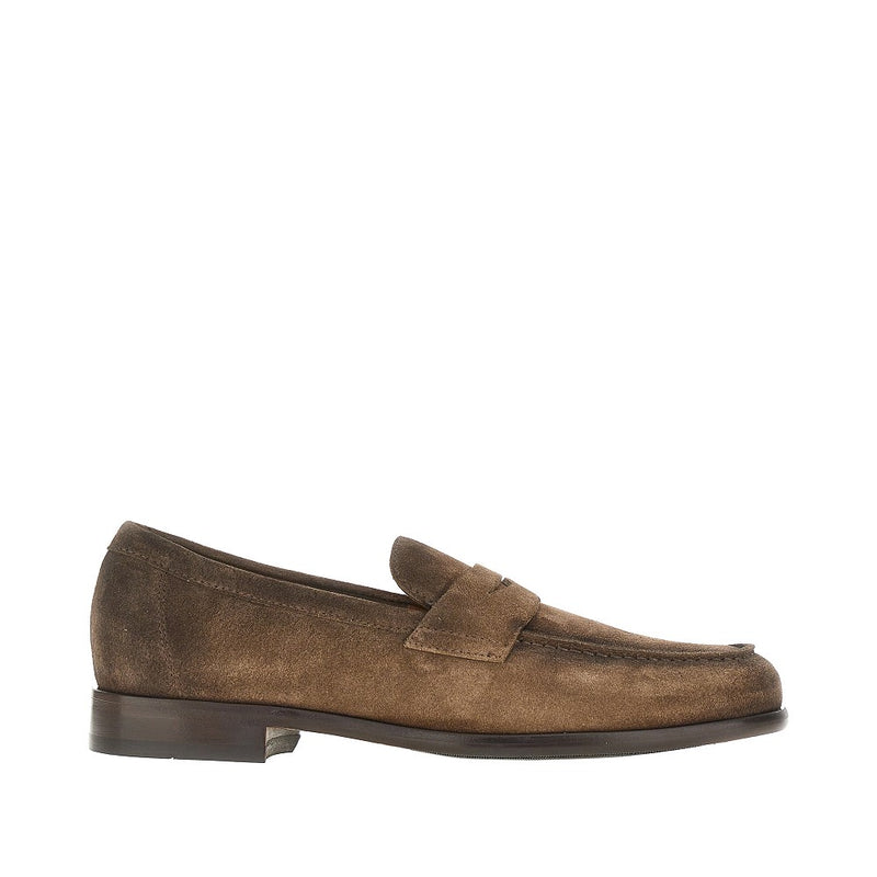 Doucal's Doucal's Fumé Suede Leather Loafers Brown - World Class Fashion