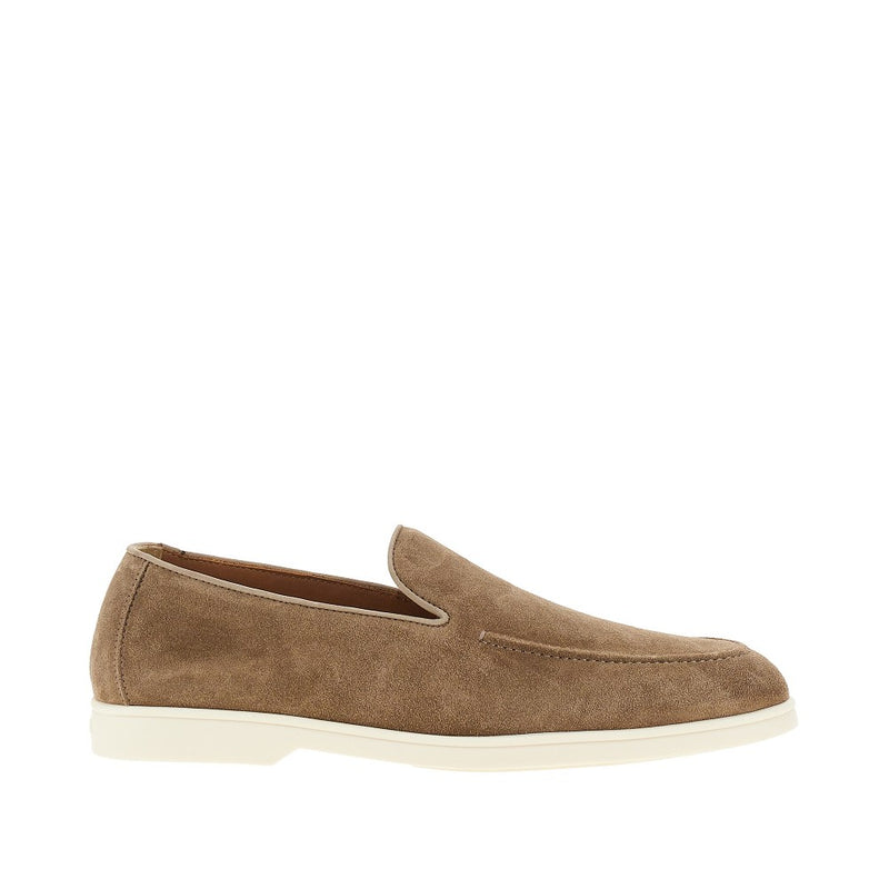 Doucal's Doucal's Suede Leather Loafers Beige Men - World Class Fashion