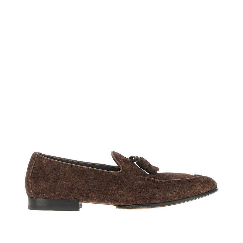 Doucal's Doucal's Suede Leather Loafers Brown Men - World Class Fashion
