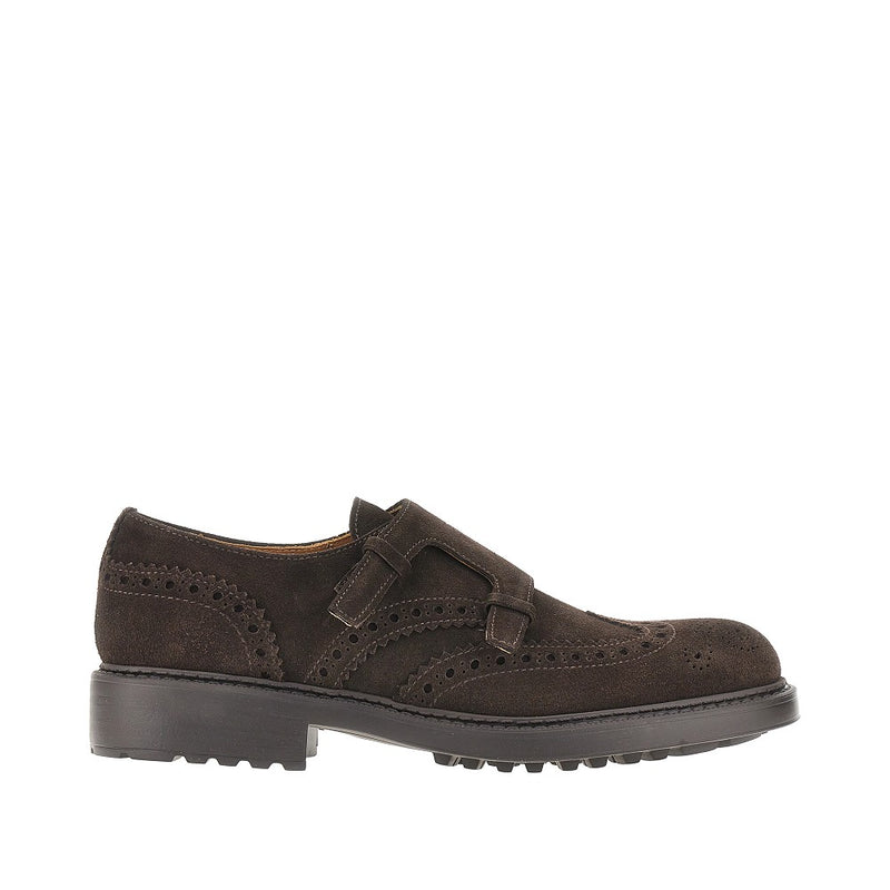 Doucal's Doucal's Suede Leather Double Loop Loafers Brown - World Class Fashion