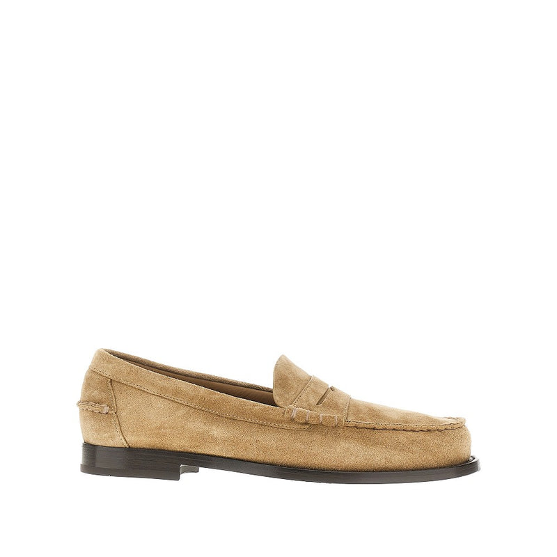 Church Church 'Rowley' Suede Leather Loafers Beige - World Class Fashion
