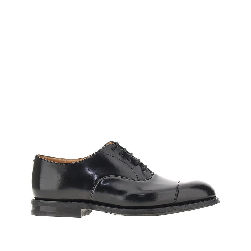 Church Church Brushed Leather Laced Shoes Black Men - World Class Fashion