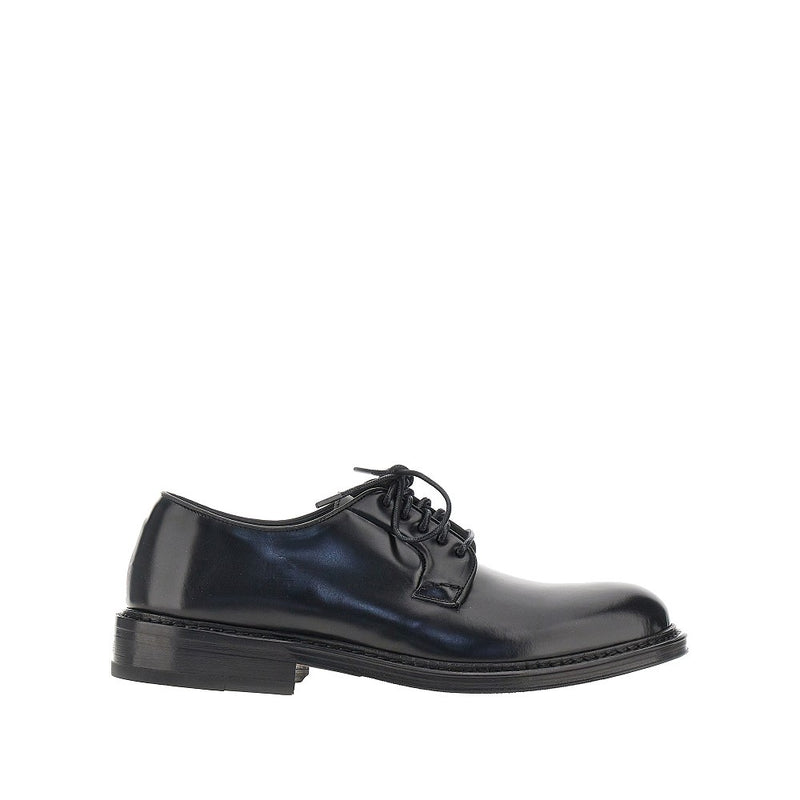 Juan Lacarcel By Calce Juan Lacarcel By Calce Brushed Leather Lace-up Shoes Black - World Class Fashion