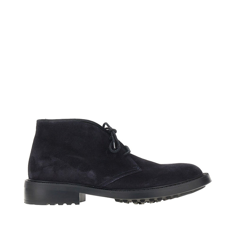 Juan Lacarcel By Calce Juan Lacarcel By Calce Suede Leather Chukka Boots Blue - World Class Fashion