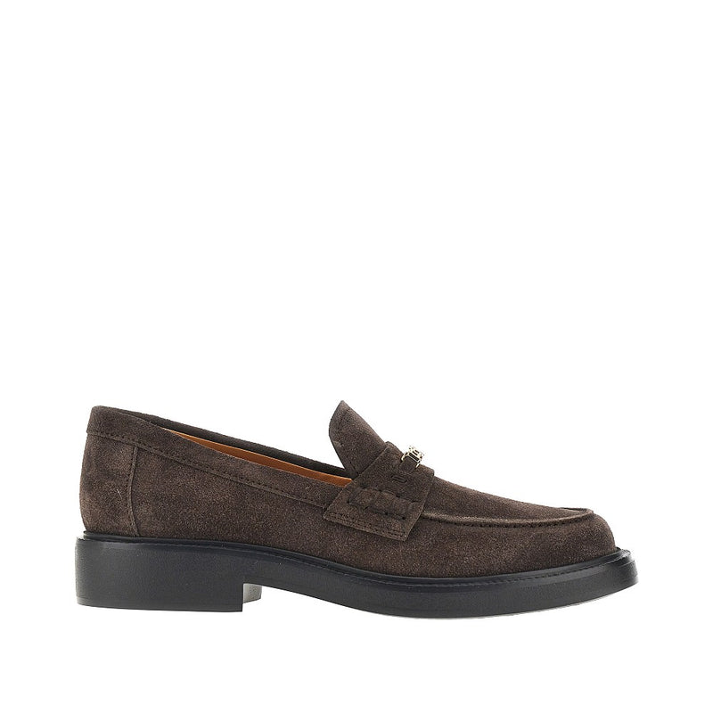 Tods Tods Suede Leather Loafers Brown Women - World Class Fashion