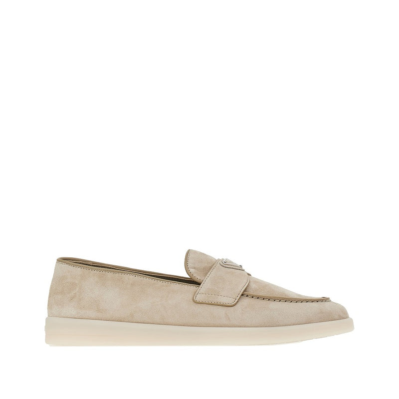 Prada Prada Suede Leather Men Sandals Beige - World Class Fashion