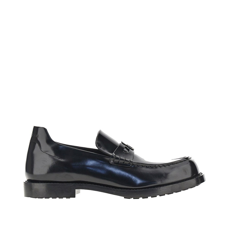 Balenciaga Balenciaga Spazzolato Leather Loafers Black Men - World Class Fashion