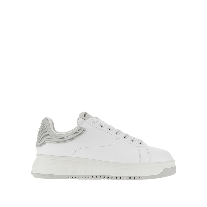 Emporio Armani Emporio Armani Leather Sneakers White Men - World Class Fashion