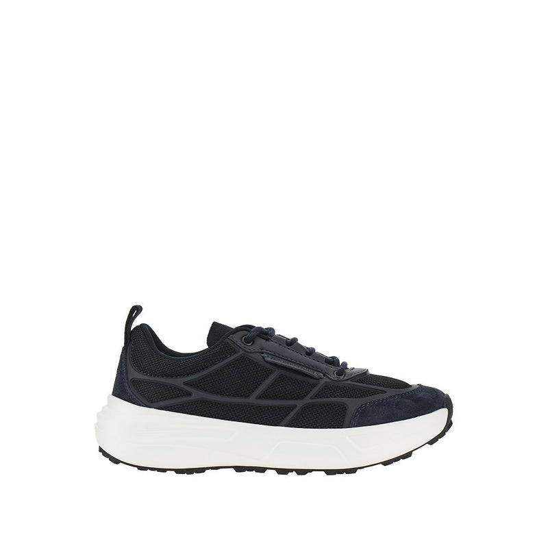 Emporio Armani Emporio Armani Mesh Sneakers Blue Men - World Class Fashion