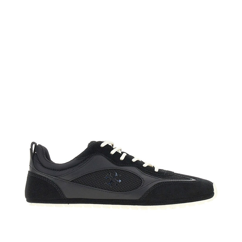 Tory Burch Tory Burch 'Field' Mesh and Leather Sneakers Black - World Class Fashion