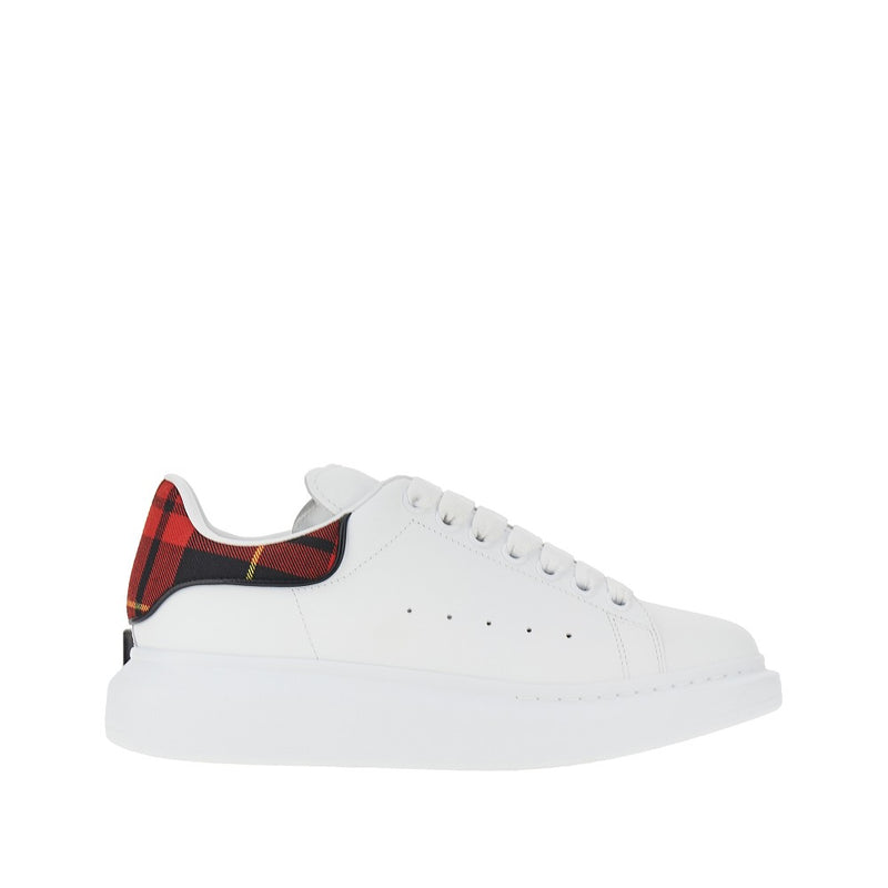 Alexander McQueen Alexander McQueen Leather Oversize Sneakers White Men - World Class Fashion