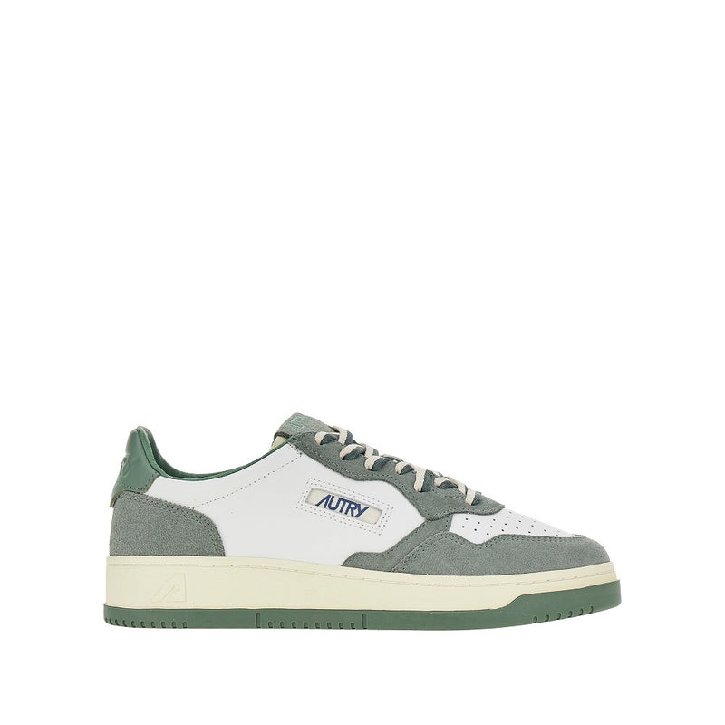 Autry Autry Leather and Suede Medalist Low Sneakers Multicolor - World Class Fashion
