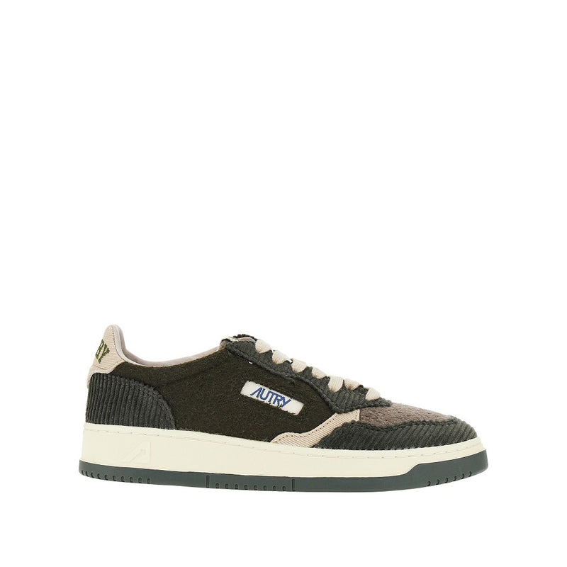 Autry Autry Medalist Low Corduroy And Felt Sneakers - World Class Fashion