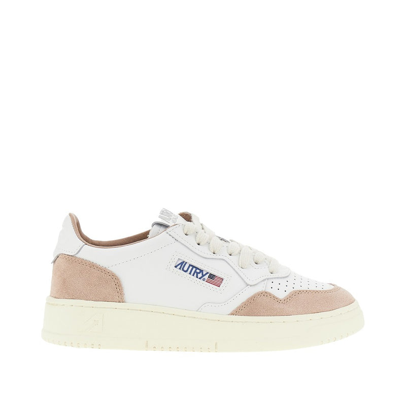 Autry Autry Medalist Low Sneakers White Rose Women - World Class Fashion