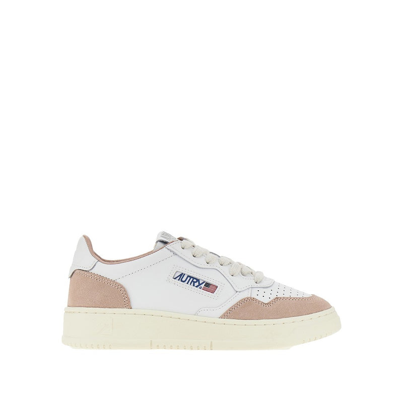 Autry Autry Suede And Leather Medalist Low Sneakers - World Class Fashion