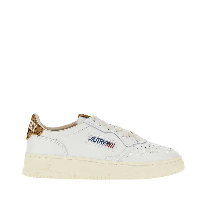 Autry Autry Medalist Low Sneakers White Leopard Women - World Class Fashion