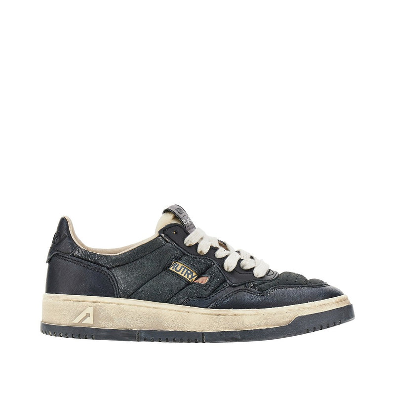 Autry Autry Super Vintage Medalist Low Sneakers Black - World Class Fashion