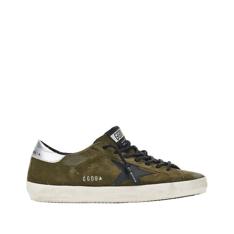 Golden Goose Golden Goose Super-Star Suede Leather Sneakers Green - World Class Fashion
