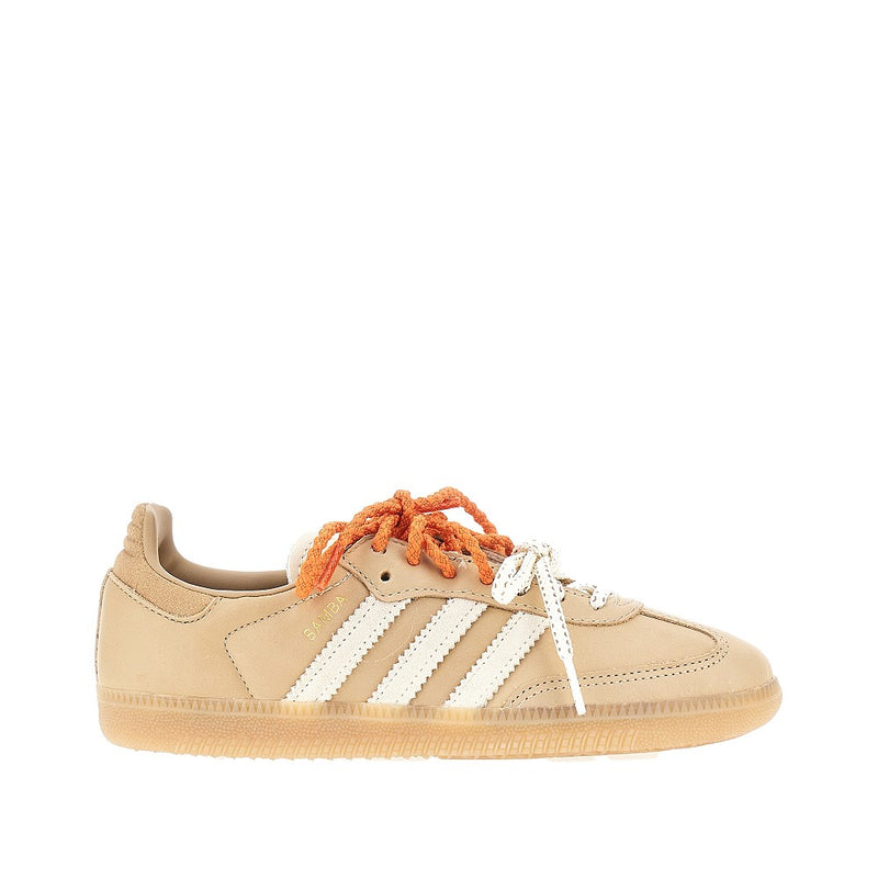 Adidas Originals Adidas Originals Samba OG Leather Sneakers Beige Women - World Class Fashion
