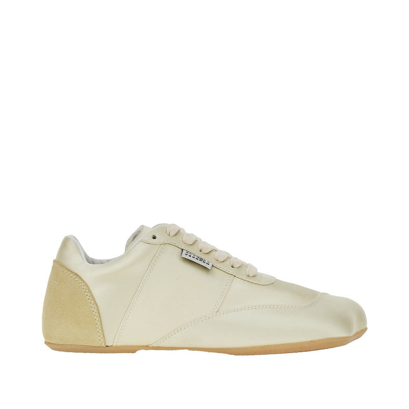 Mm6 Mm6 Satin Anatomic Sneakers Yellow Women - World Class Fashion