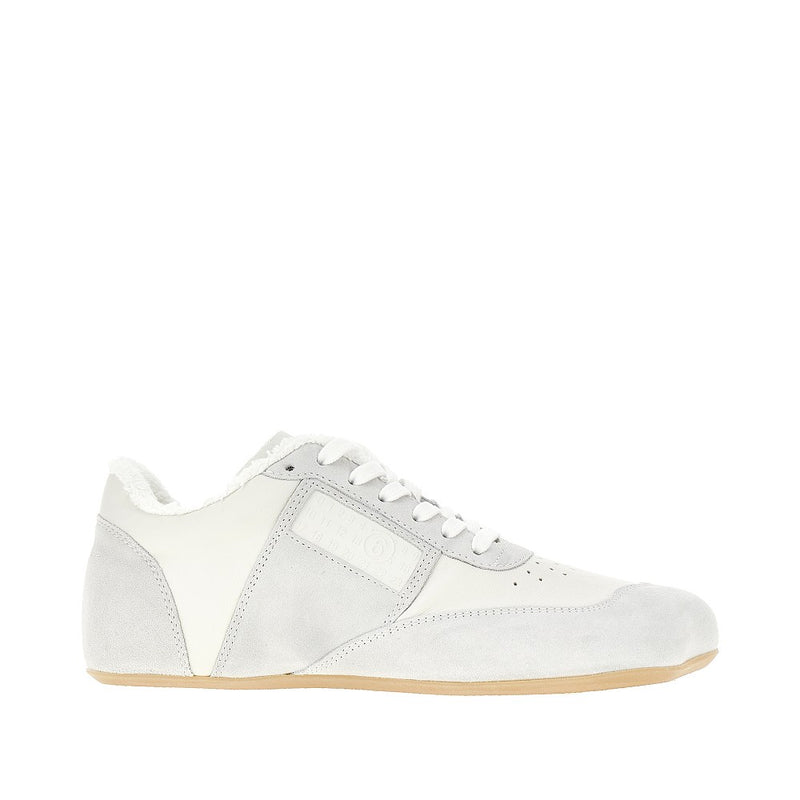 Mm6 Mm6 Leather Anatomic Sneakers White Men - World Class Fashion
