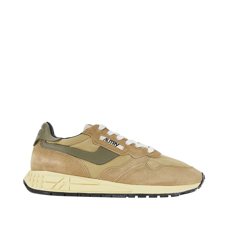 Autry Autry Suede And Nylon Reelwind Low Sneakers - World Class Fashion