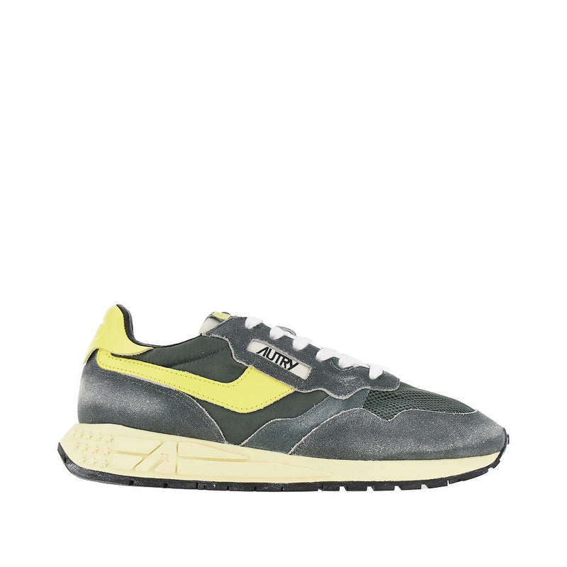 Autry Autry Suede And Nylon Reelwind Low Sneakers - World Class Fashion