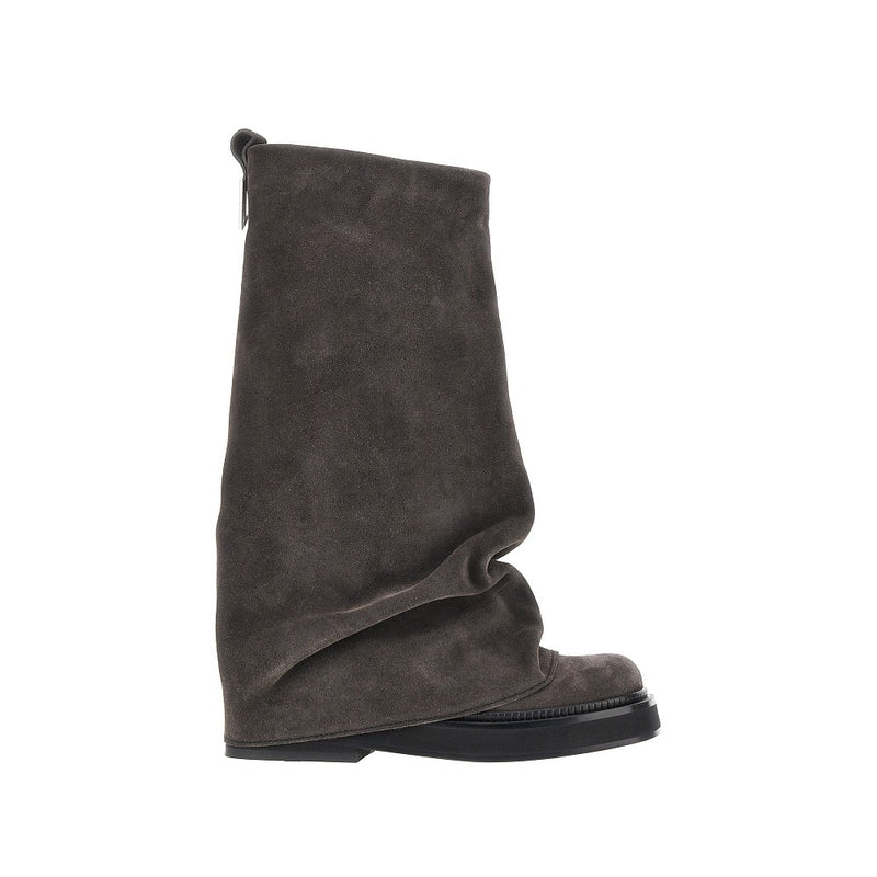 The Attico The Attico Robin Suede Leather Boots Grey - World Class Fashion