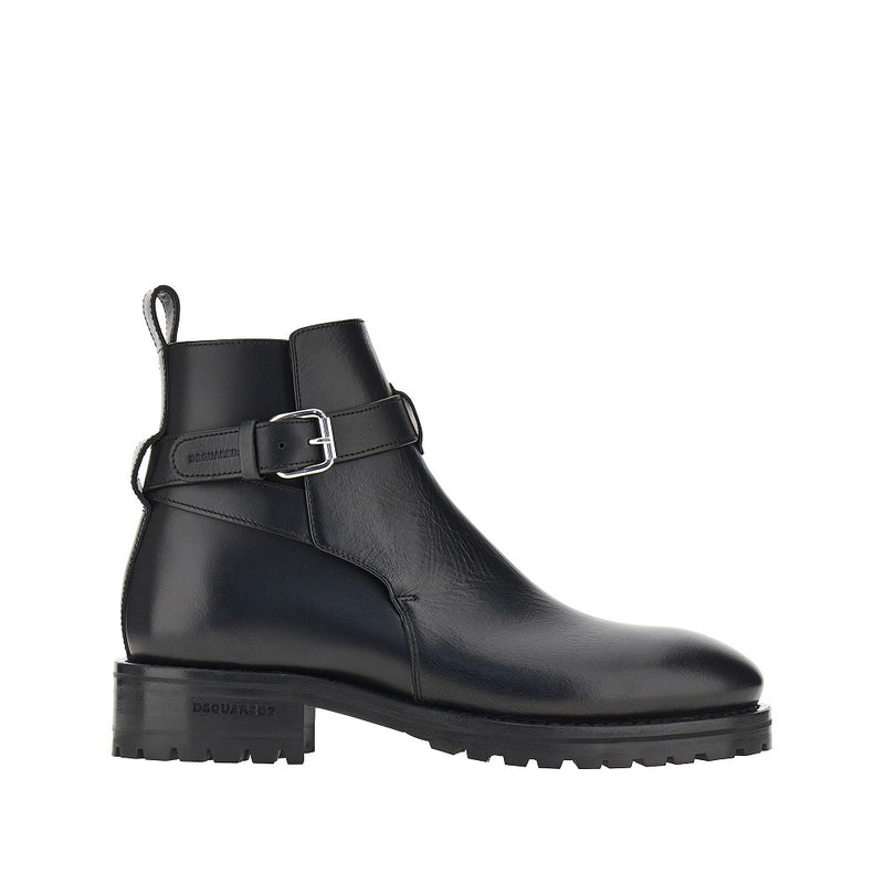 Dsquared2 Dsquared2 Leather Ankle Boots Black Men - World Class Fashion